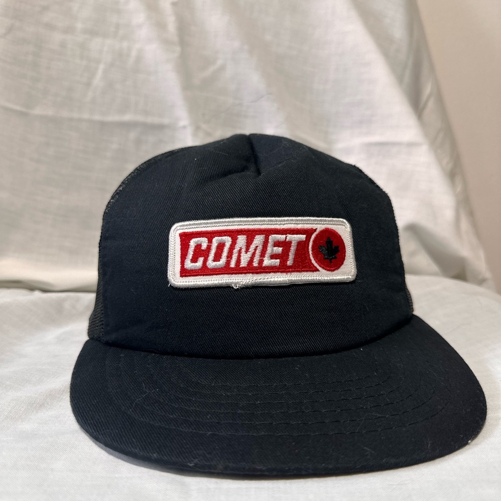 Vintage Comet Black Cap with Red Logo